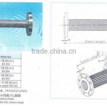 Flange type stainless steel Metal Hose