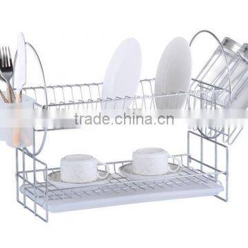 China best 2 tiers kitchen sink dish rack & drainer