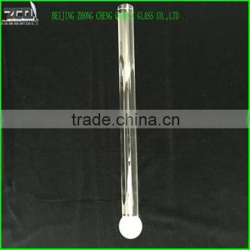 High Quality Crystal Quartz Glass Rod With A Fine Grind Ball Ending photo-2