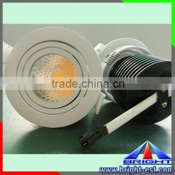 Dimmable Recessed led downlight cob ceiling light CE&ROHS 10W home down lighting