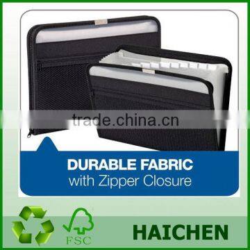 13 layers Fabric Expanding Zip document File, Letter Size,