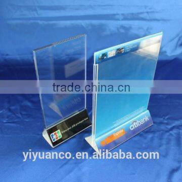 PMMA Poster Holder for Product Propaganda, 6x4 Inch Lucite Sign Holder Display photo-5