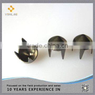 6mm black nickle claw studs manufacturer