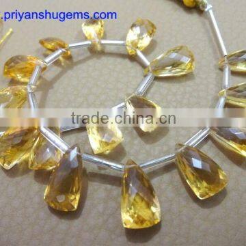 Citrine Faceted Elongated Pyramid photo-1