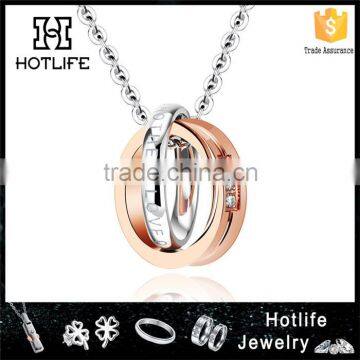 2016 Wholesale Fashion Ring Necklace in Hot Sale Mens Necklace