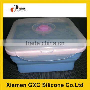 Foldable Silicone Packaging Box for Keeping the Food Fresh photo-3