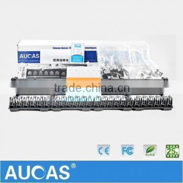 Aucas Brand Tool-Less 24 ports UTP CAT5e Network Patch Panel With 1U Cable Management