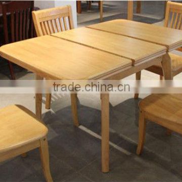 Solid wood folding dining table and chairs dining room sets