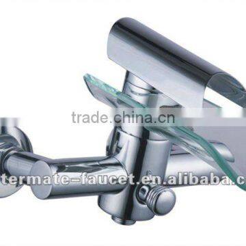 Bath Shower Glass Waterfall Faucet