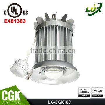 5 Years Warranty Osram or Nichia LED UL Approved #481383 Copper Heatpipe Design Patent Crown Series 100W LED Bay