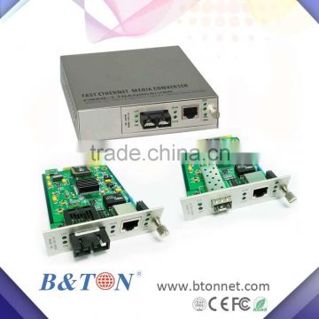 Standalone Managed 100Base-T to SFP Media Converter Fiber to RJ45 Media Converter