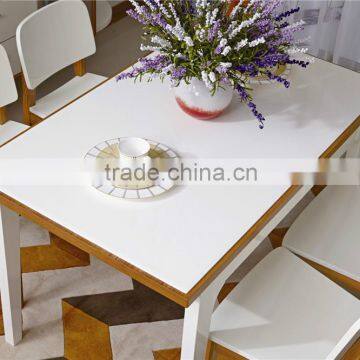 Modern Functional High Glossy White Wooden Dining Table in Dining Room Set Furniture / Dining Table/dining Chair photo-2