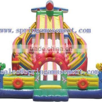 Inflatable fun city inflatable climbing slide park for sale SP-FC028