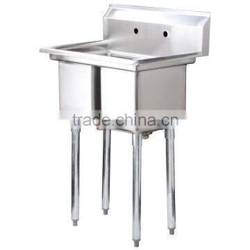 Freestanding Restaurant Kitchen 2 Two Compartment Commercial Stainless Steel Sink for US Catering photo-4