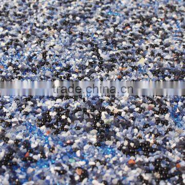 hot sale for clothing and shoes natural gravel iron on hot fix rhinestone mesh sheet