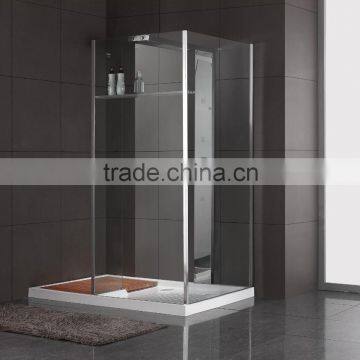 Easy installation 8mm thickness tempered glass shower room with shower