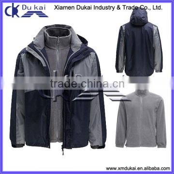 Men's 3 in 1 jacket, outer sports jacket, waterproof and breathable