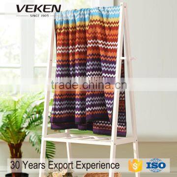 veken products ISO9001 factory terry cotton beach towel