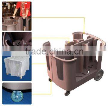 Rotomolded Plastic Adjustable Dish Carts Approved by FDA,CE,ISO photo-2