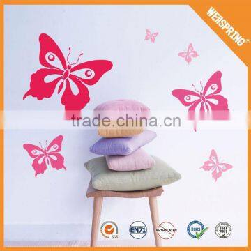 Kinds of wall decals, eco-friendly self 3d butterfly wall sticker