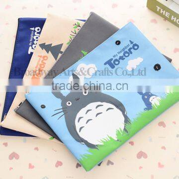 Wholesale Custom Cartoon Printing Canvas Pencil Bags