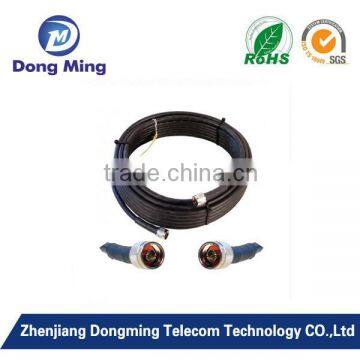 Low loss coaxial cable N male to male connectors adapter