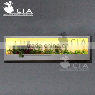 Quality Artificial Succulents Wall Art for Vertical Wall Decor with LED Lights