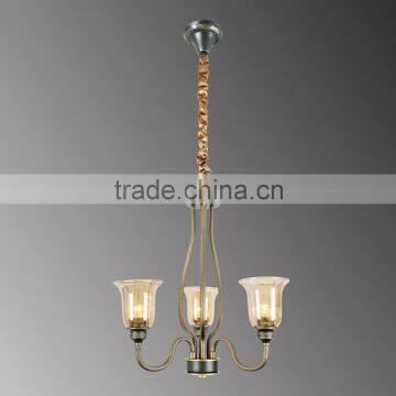 UL candle style chandelier lighting with 3 lights iron chandelier lighting