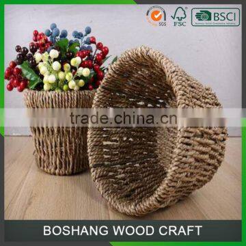 New Seagrass Flower Storage Basket