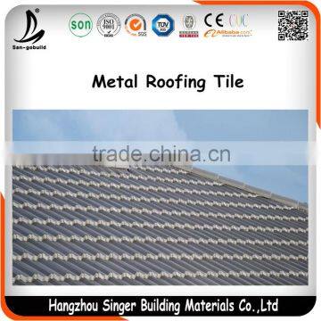 Colorful Clay Roofing Tile Feature/Natural Stone Coated Metal Steel Roofing Tile photo-6