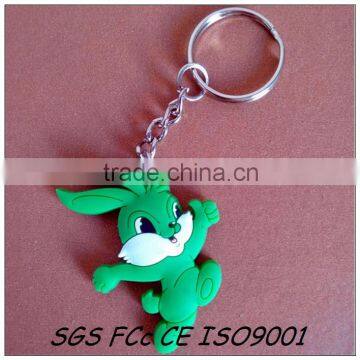 Make your own brand promotion custom rubber 2d cartoon keychain manufacturer in shenzhen factory