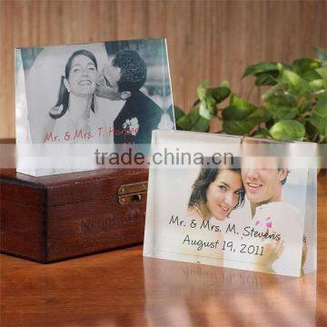 Nice Personalized Crystal Photo Frame Award ---Wedding Favors Fhoto Frame