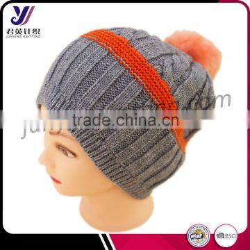 Unique winter Woolen felt knitted hats with pom pom wholesale captain hats factory sales ( accept the design draft)