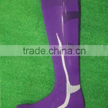 Sublimation blank soccer socks,wholesale purple custom socks                        
                                                Quality Choice