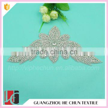 HC-3569 Hechun Bridal Decoration New Trend Butterfly Shape Sewing Applique Work Design With Full Diamand photo-3