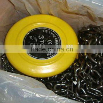 Good quality HSZ 3 ton manual chain hoist, chain block hoist, elephant chain hoist