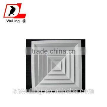 Air Condition Parts Plastic 4 Way Square Ceiling Design Air Diffuser