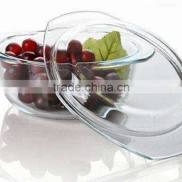 new design glass baking pan with lid