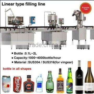 Economy Linear Type Water/Beverage/Fruit Juice Filling Line