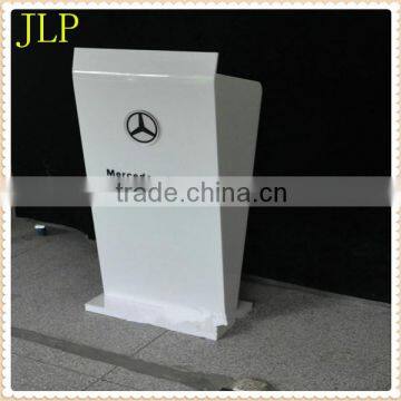 Manufacturing white acrylic podium stand