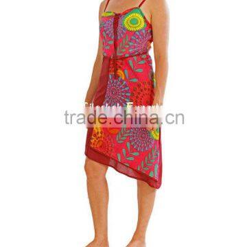 cotton floral dress summer spaghetti dress