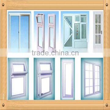 High quality cheap double leaf casement window linear pvc window