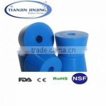 Customized rubber feet with hole plug