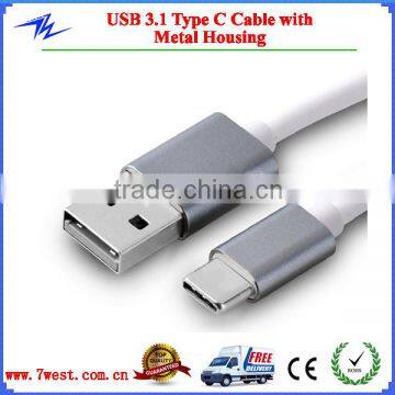 Customized Type C Usb 3.1 To Usb 2.0 Male Data Charge Cable with Metal Shell For Mobile Phone                        
                                                Quality Choice