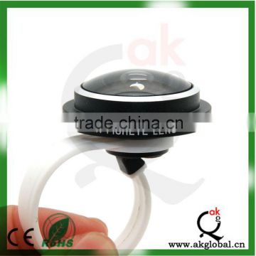 Newest factory price circle clip 235 degree super fisheye lens for smartphone