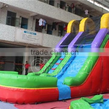 Commercial Rainbow Inflatable Water Slide for Kids