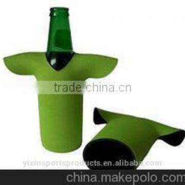 New Style Jacket Shape Neoprene Beer Bottle Carrier With Zipper, Beer Holder, Can Holder