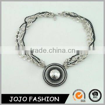 Fashion Silver Chain Jewelry Stainless Steel Pendant Choker Necklace