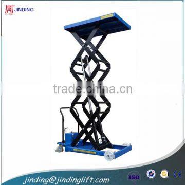 Material handling hydraulic elevator working platform