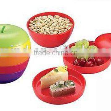 Apple Stackable Snack Plates